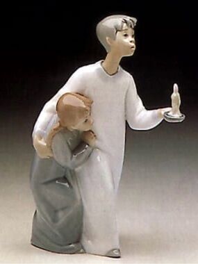 Lladro Boy in Night-skirt